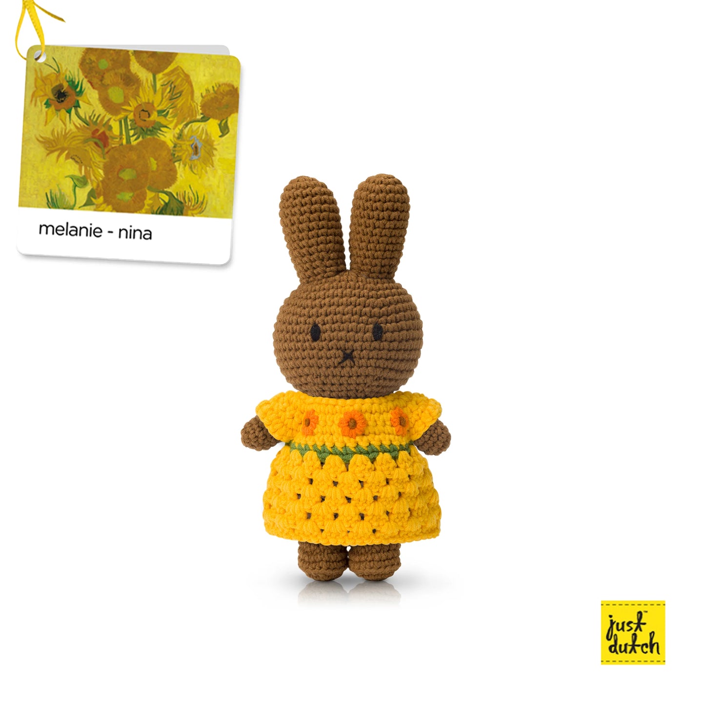 Melanie Van Gogh Inspired Sunflower Dress with Drape