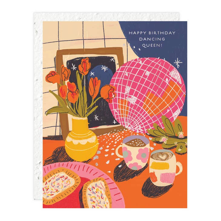 Happy Birthday Dancing Queen Notecard