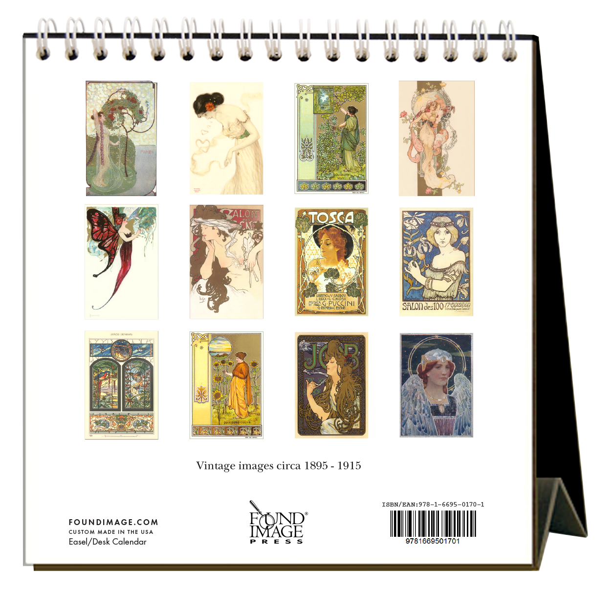 Art Nouveau 2024 Desk Calendar