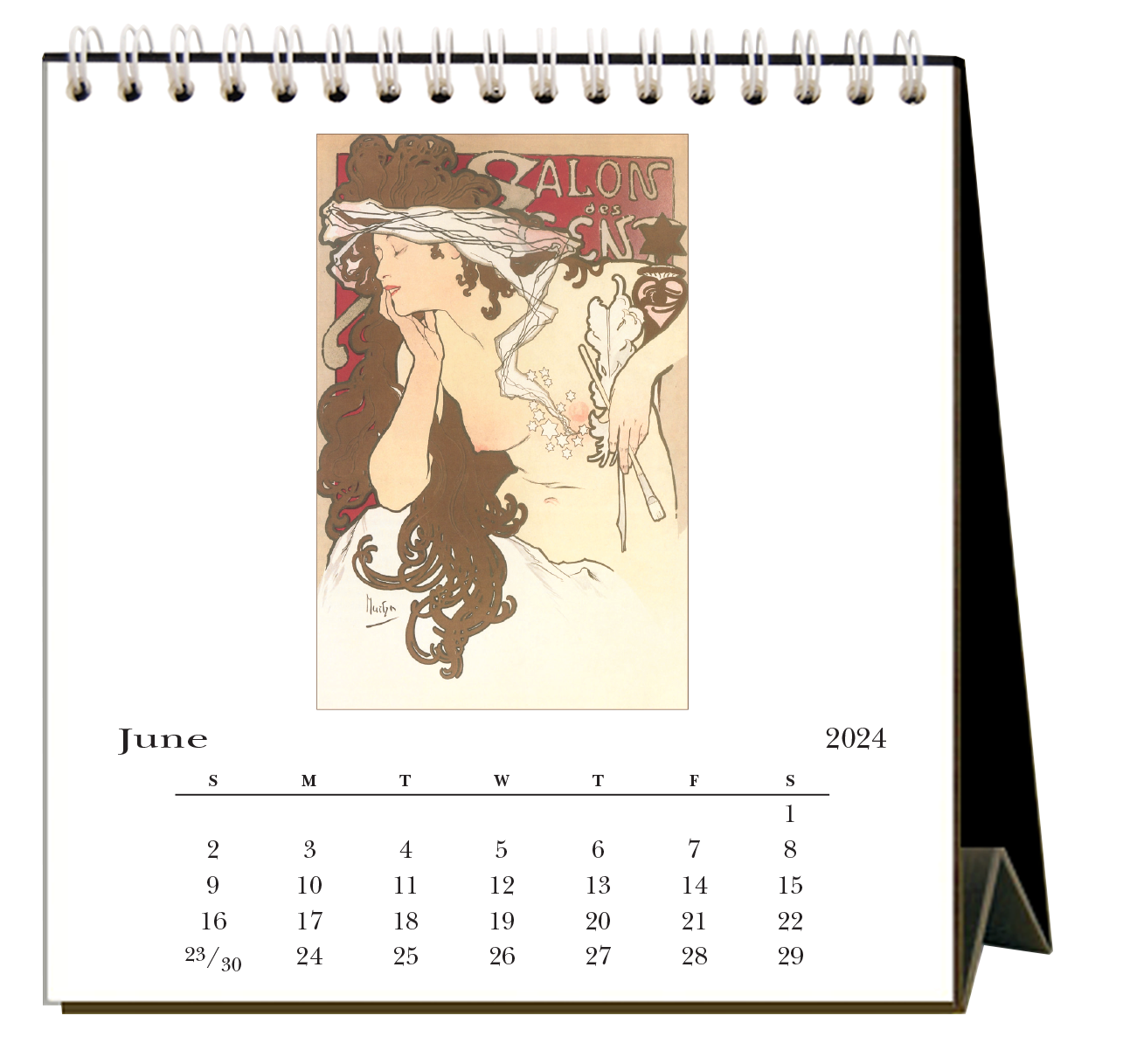 Art Nouveau 2024 Desk Calendar