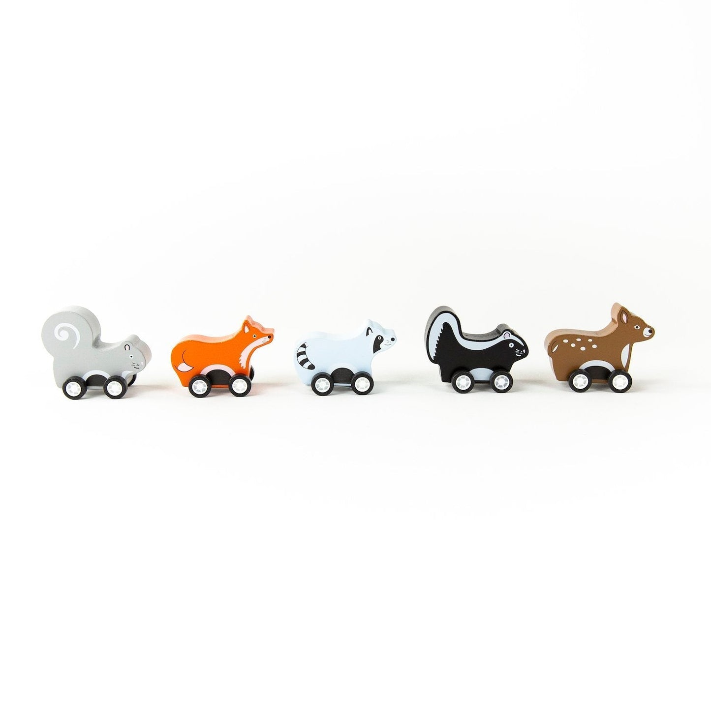 Woodland Animals Pull Back Racers
