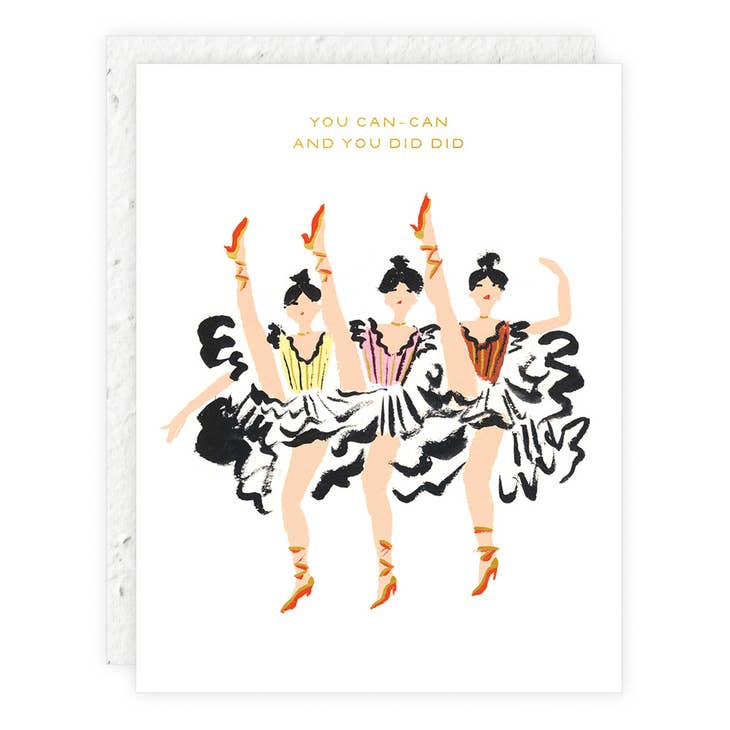 You Can-Can Notecard