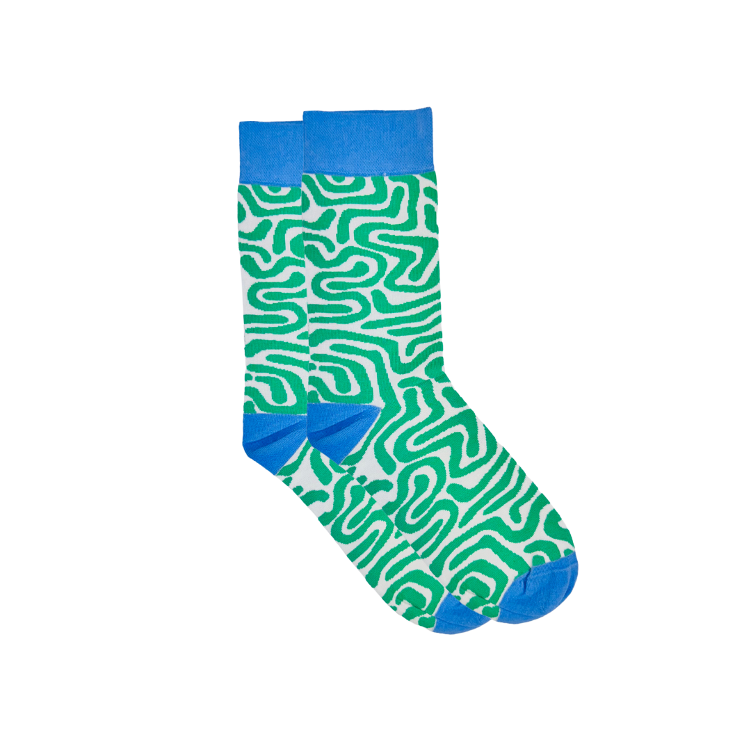 Afropop Roots Green Socks M