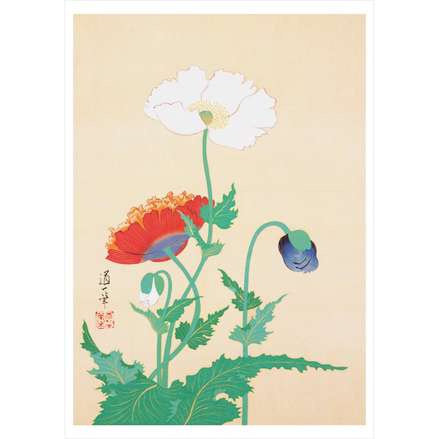 Sakai Doitsu Poppies Notecard