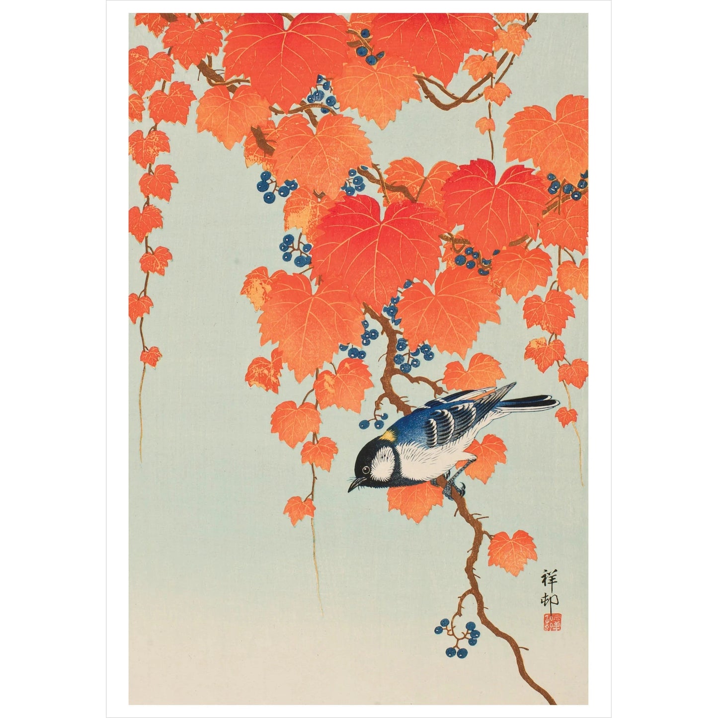 Ohara Shoson Japanese Bunting Notecard