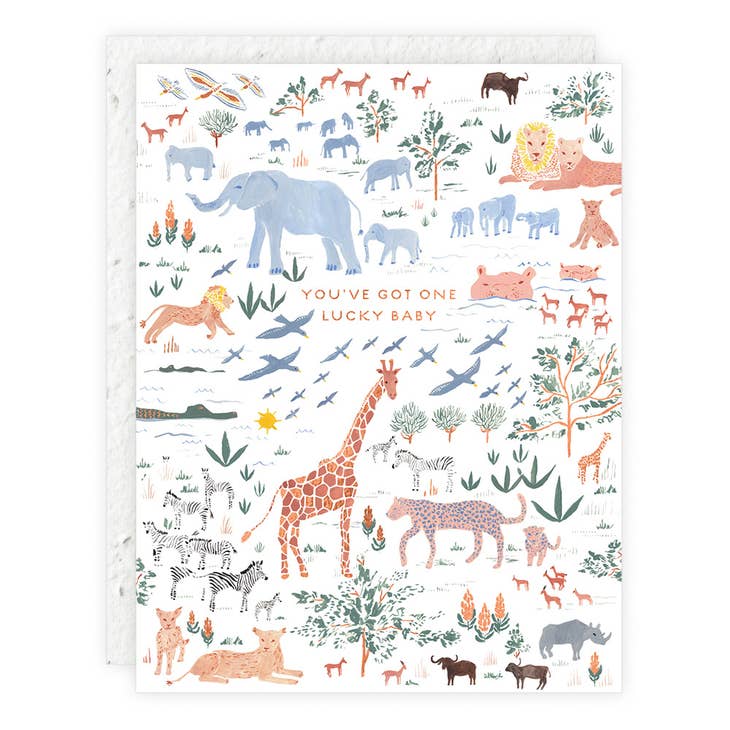 You've Got One Lucky Baby Notecard