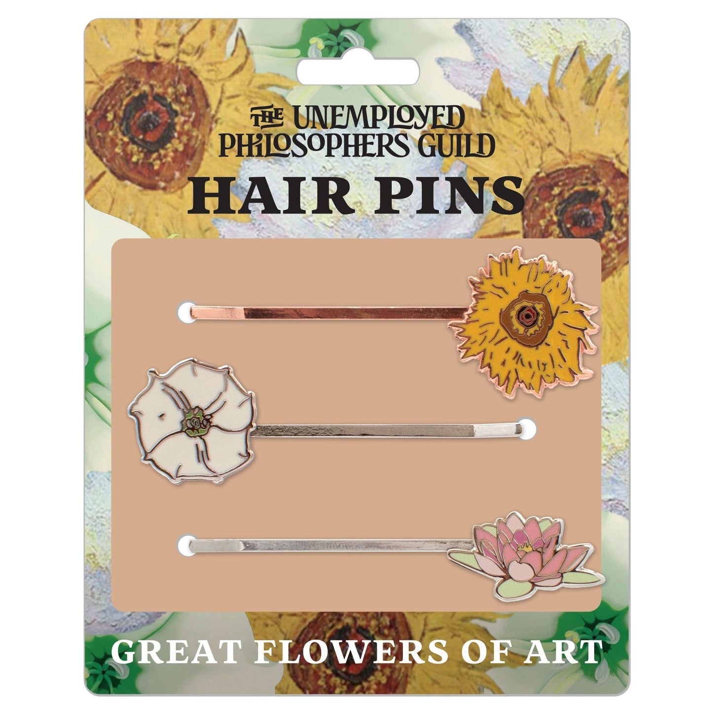 Great Flowers of Art Hair Pins