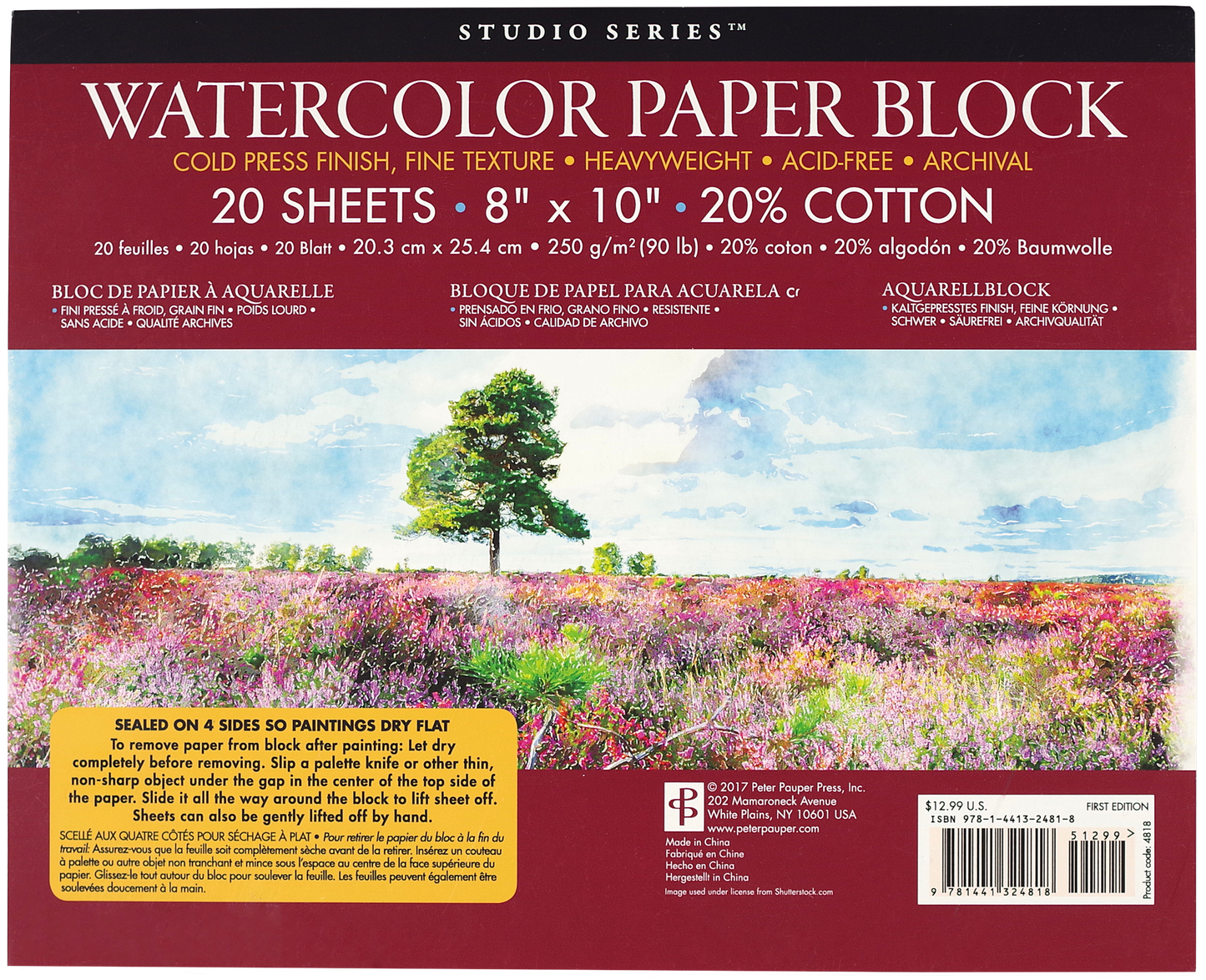 Studio Series Watercolor Paper Block