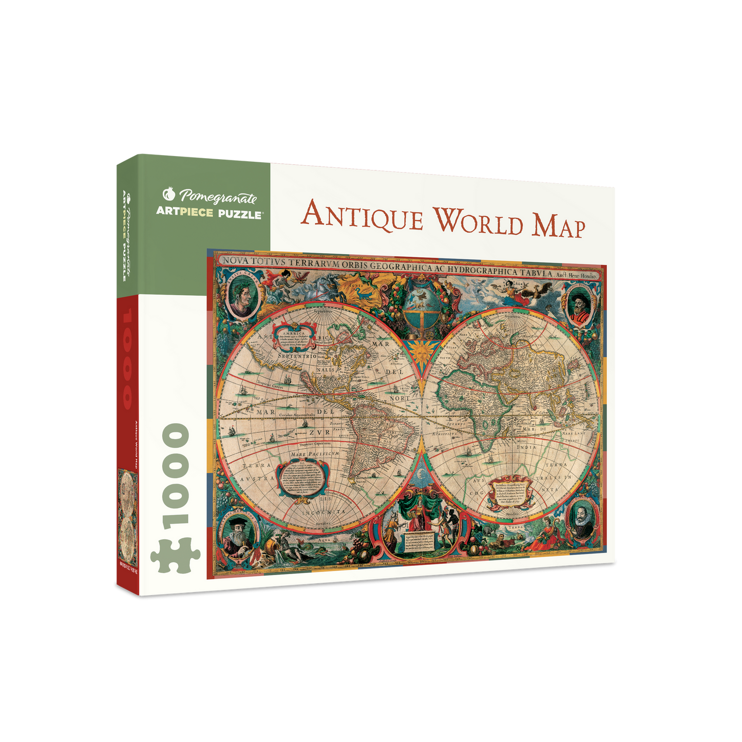Antique World Map 1000 Piece Puzzle
