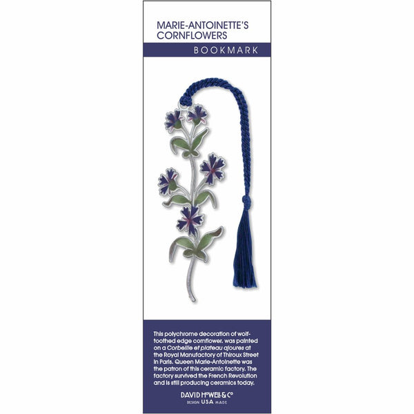 Marie Antoinette's Cornflowers Metal Bookmark