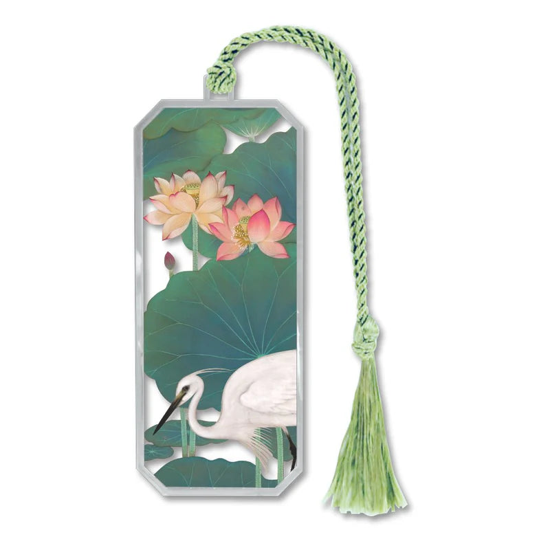 Lotus Pond Metal Bookmark