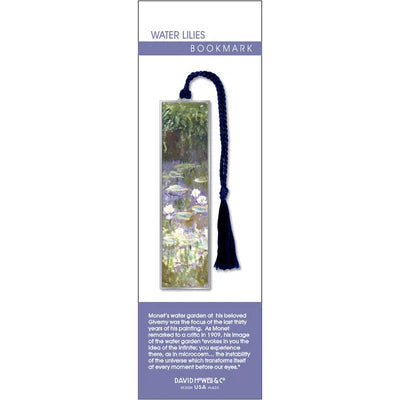 Water Lilies Metal Bookmark