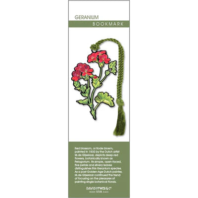 Geranium Metal Bookmark