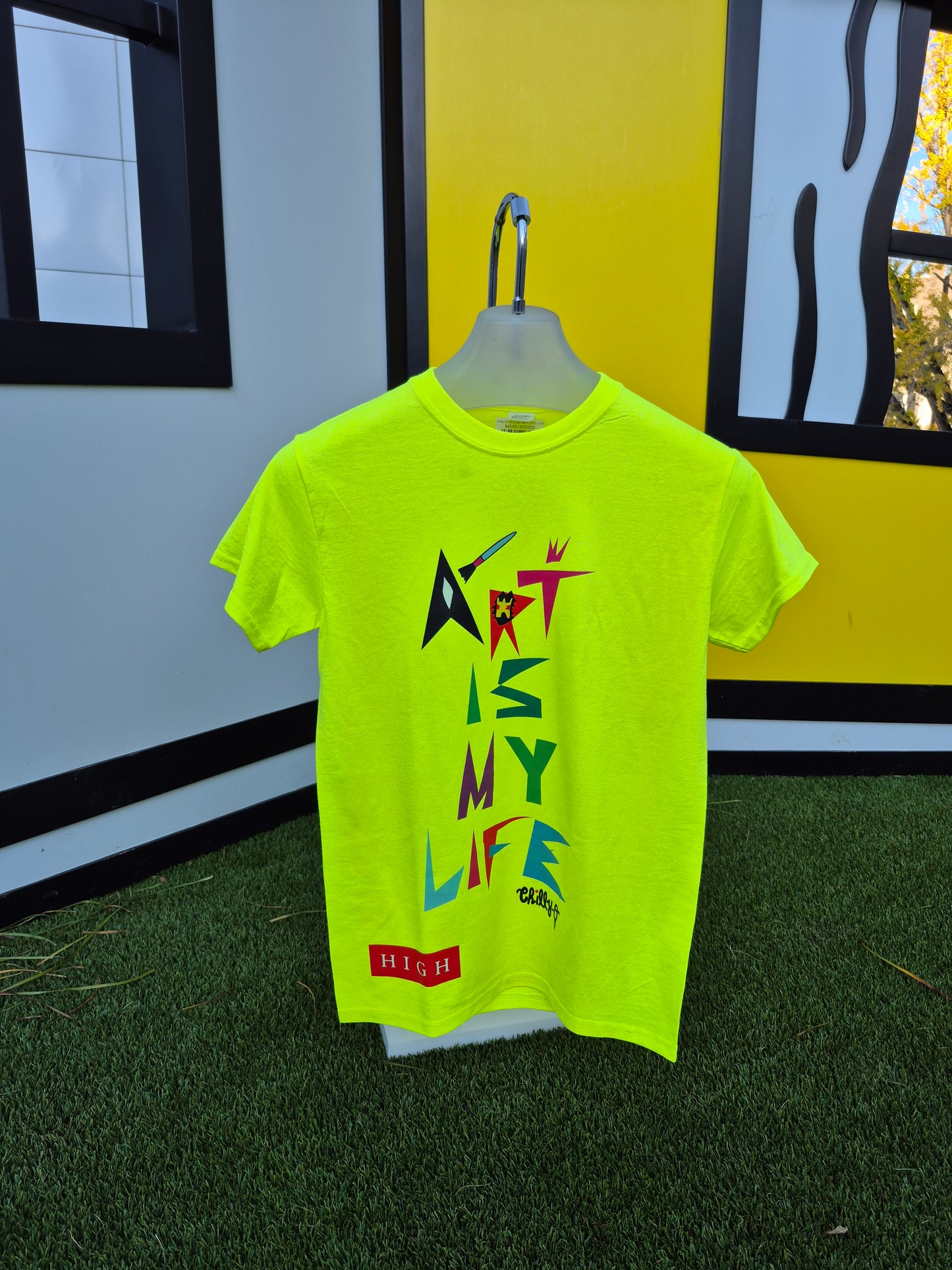 Chilly-O Art is My Life T-Shirt Lime