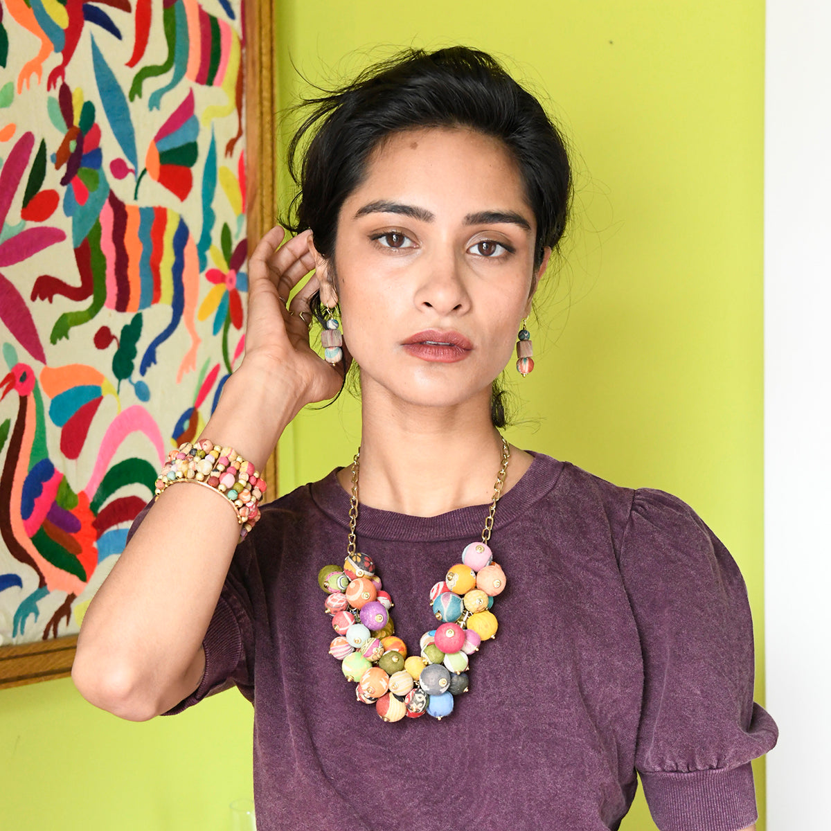 Kantha Twilight Cuff