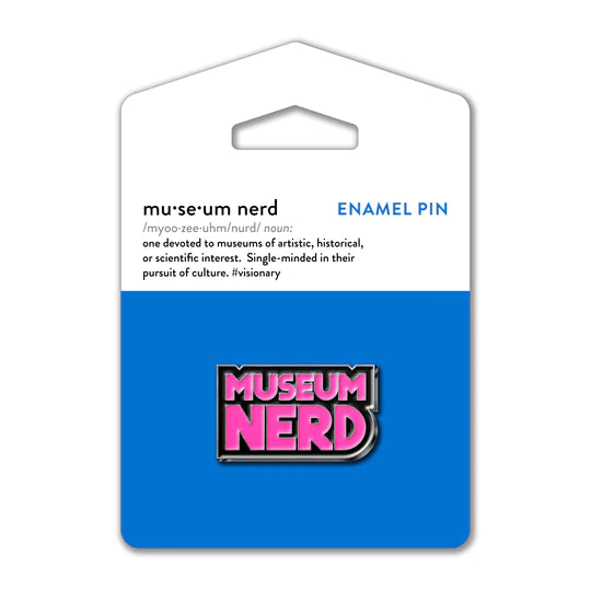 Pink Museum Nerd Lapel Pin