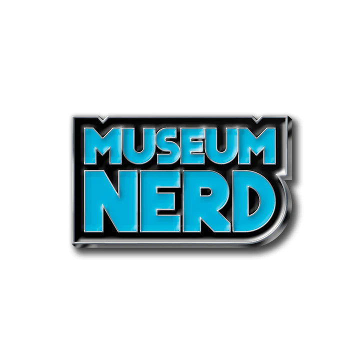 Blue Museum Nerd Lapel Pin