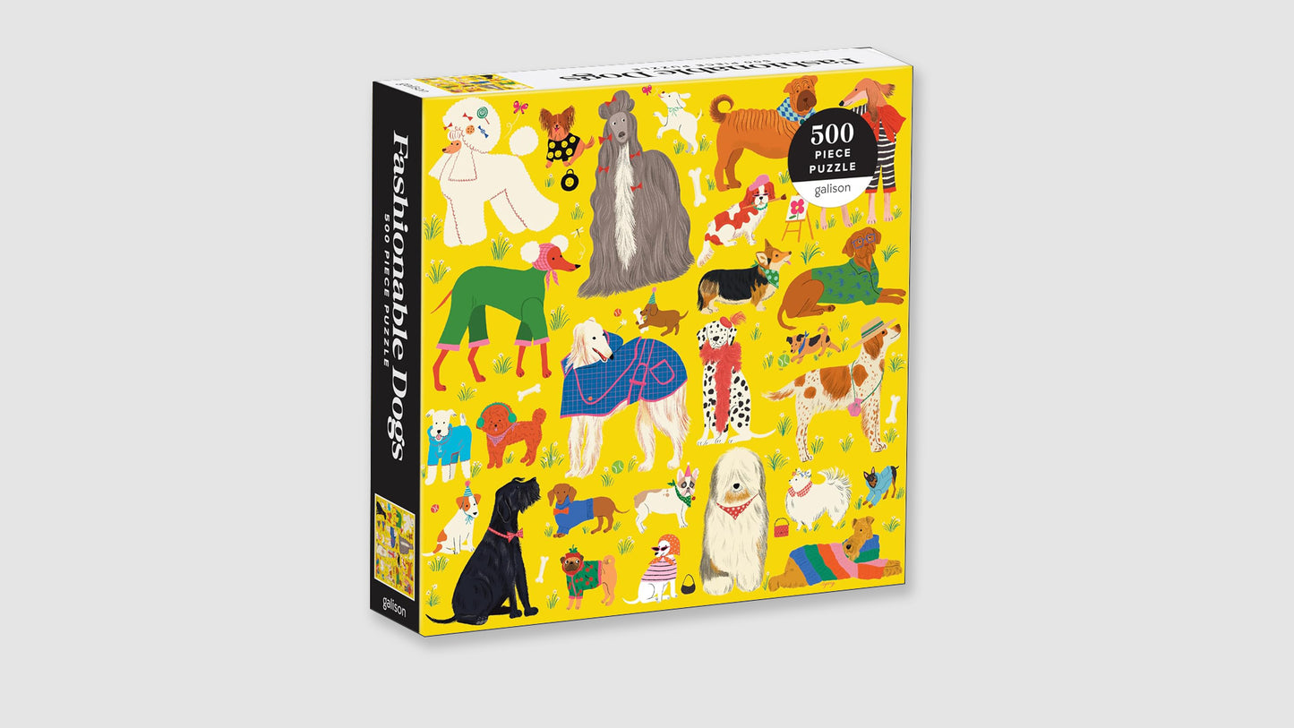 Fashionable Dogs 500 Piece Puzzle