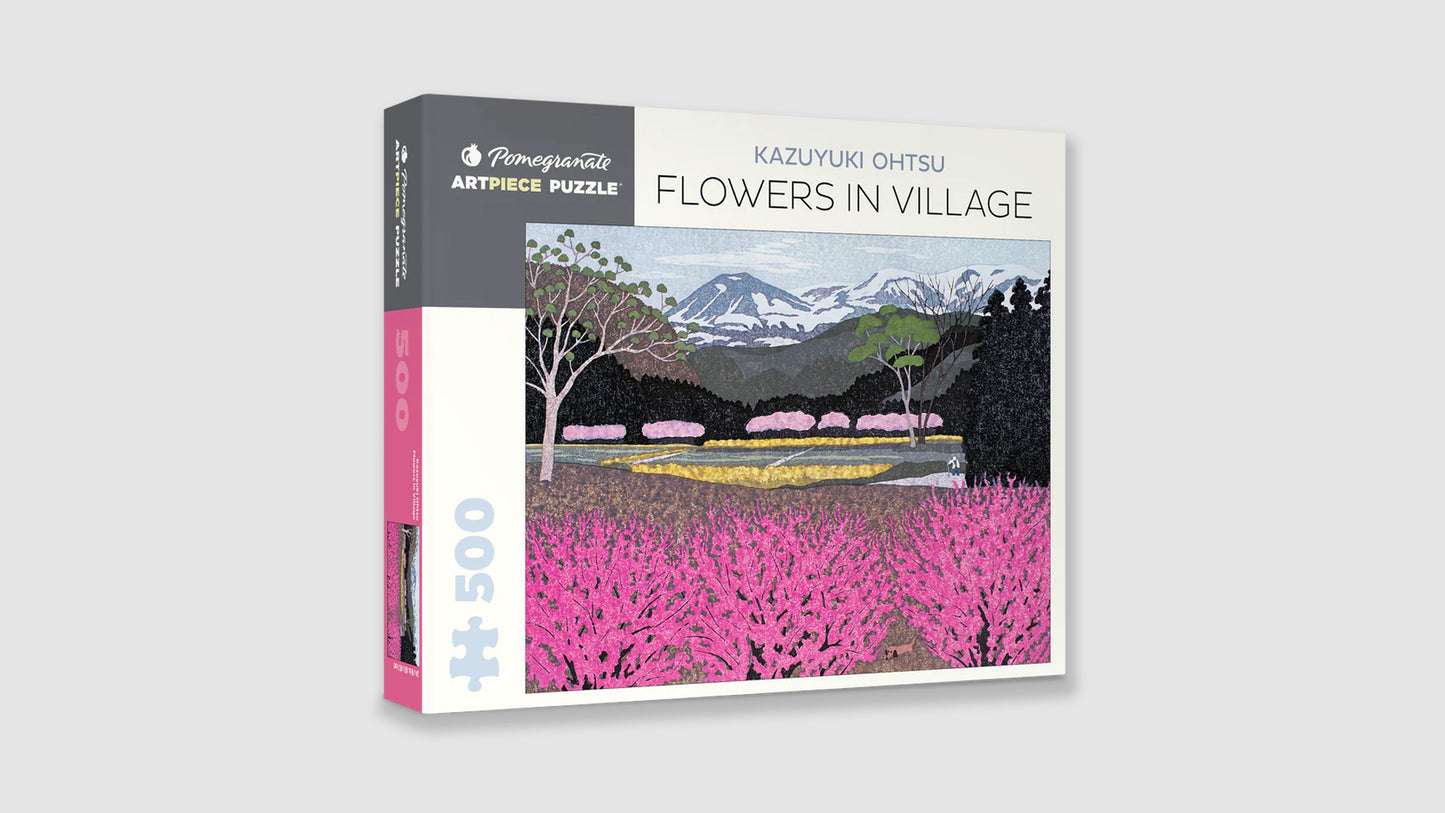Kazuyuki Ohtsu: Flowers in Village 500-piece Jigsaw Puzzle