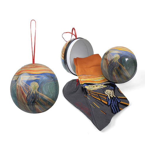 Edvard Munch The Scream Gift Ball Socks