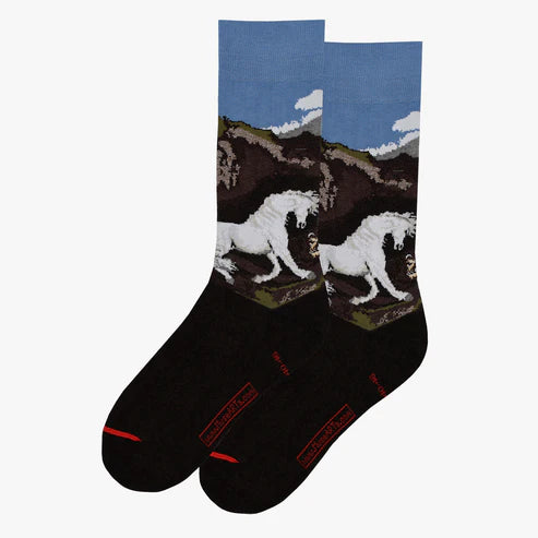 George Stubbs A Horse Frightened by a Lion Socks