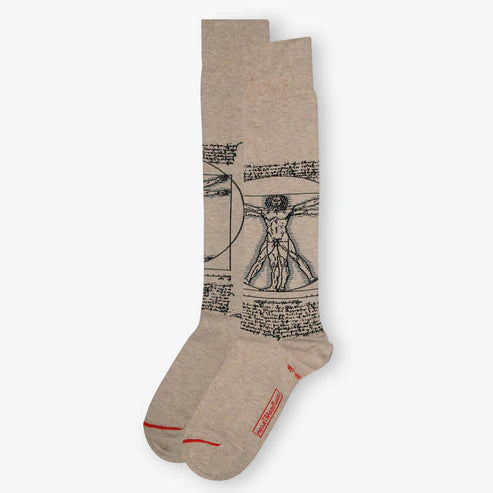 Leonardo da Vinci Vitruvian Man Socks