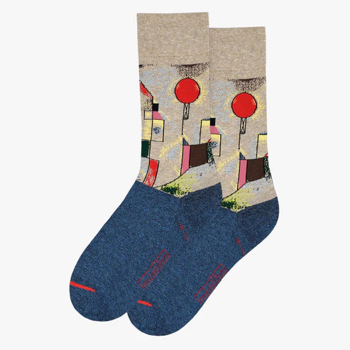 Paul Klee Red Balloon Socks