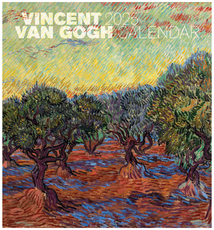 Vincent van Gogh 2025 Wall Calendar