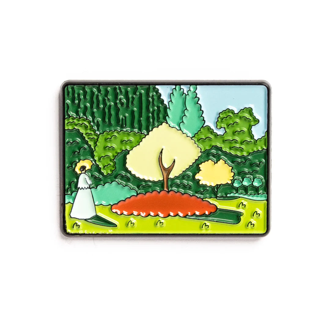 Woman in the Garden Lapel Pin