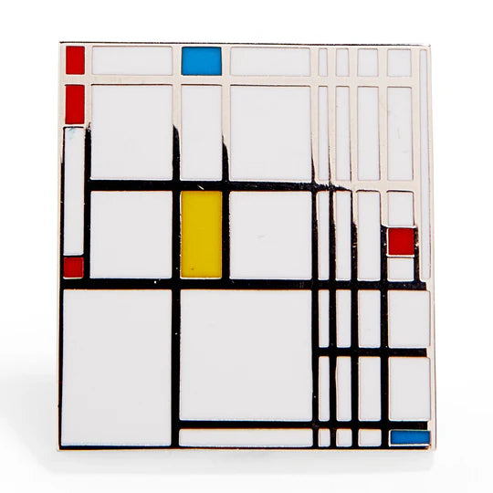 ENAMEL PIN-PIET MONDRIAN
