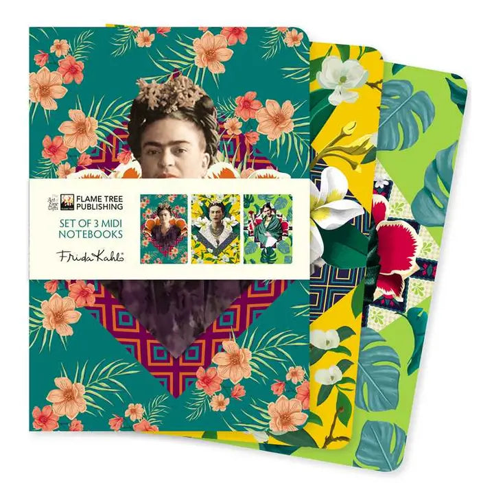 Frida Kahlo Set of 3 Midi Notebooks