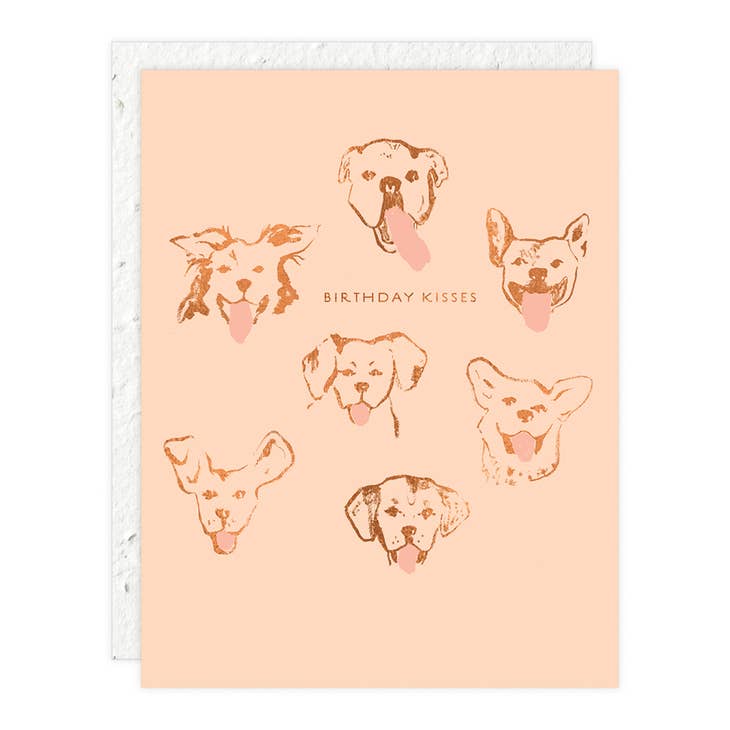 Dog Birthday Kisses Notecard