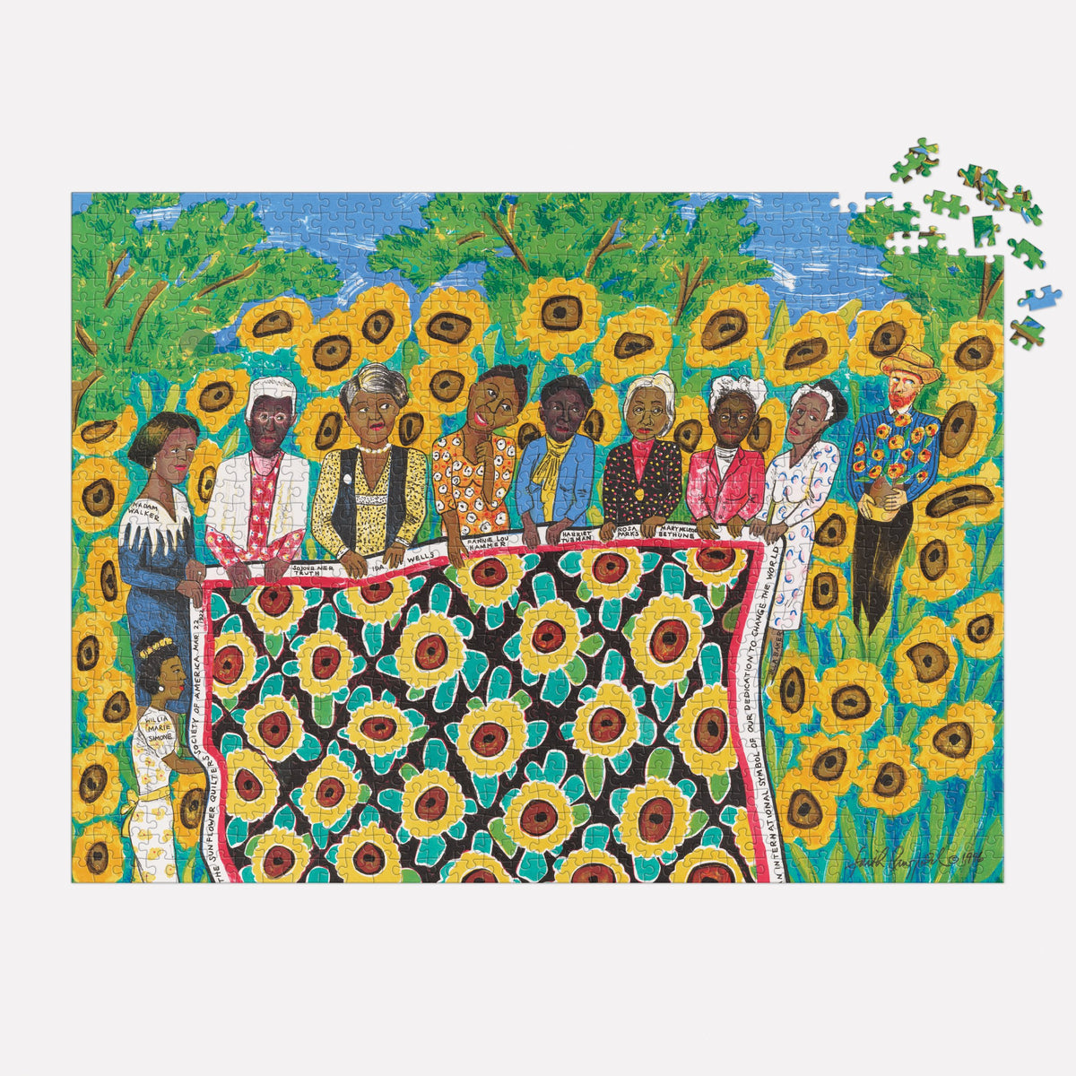 Faith Ringgold: The Sunflower Quilting Bee at Arles 1000 Piece Puzzle