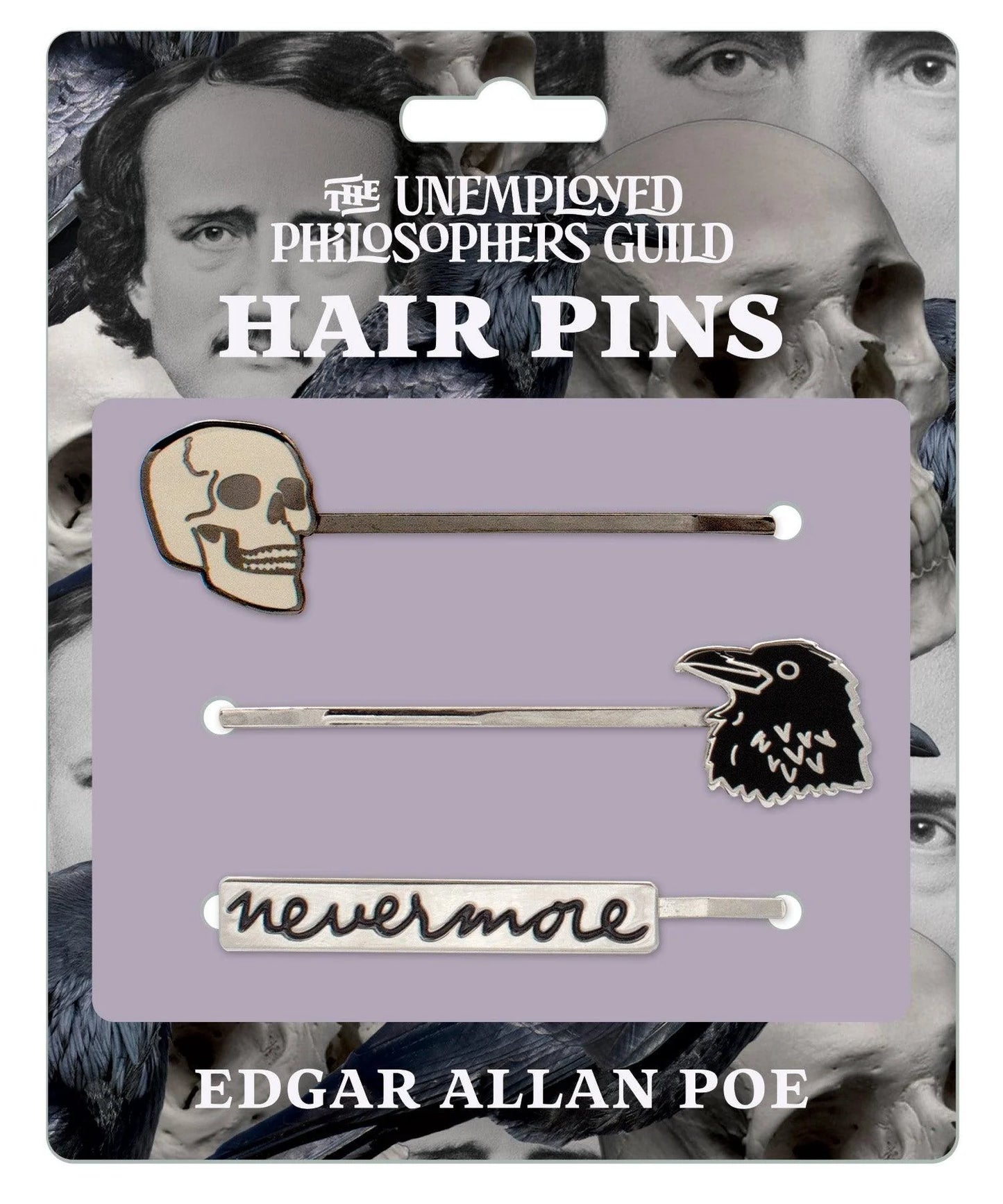Edgar Allen Poe Hairpins