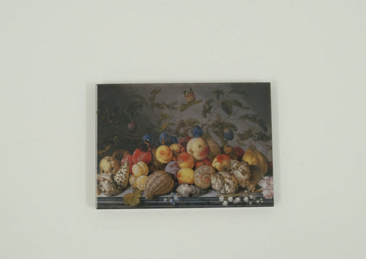 Still Life of Fruits and Shells Acrylic Magnet