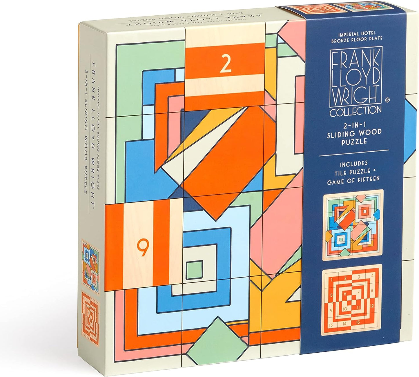 Frank Lloyd Wright Wooden 2 in 1 Puzzle
