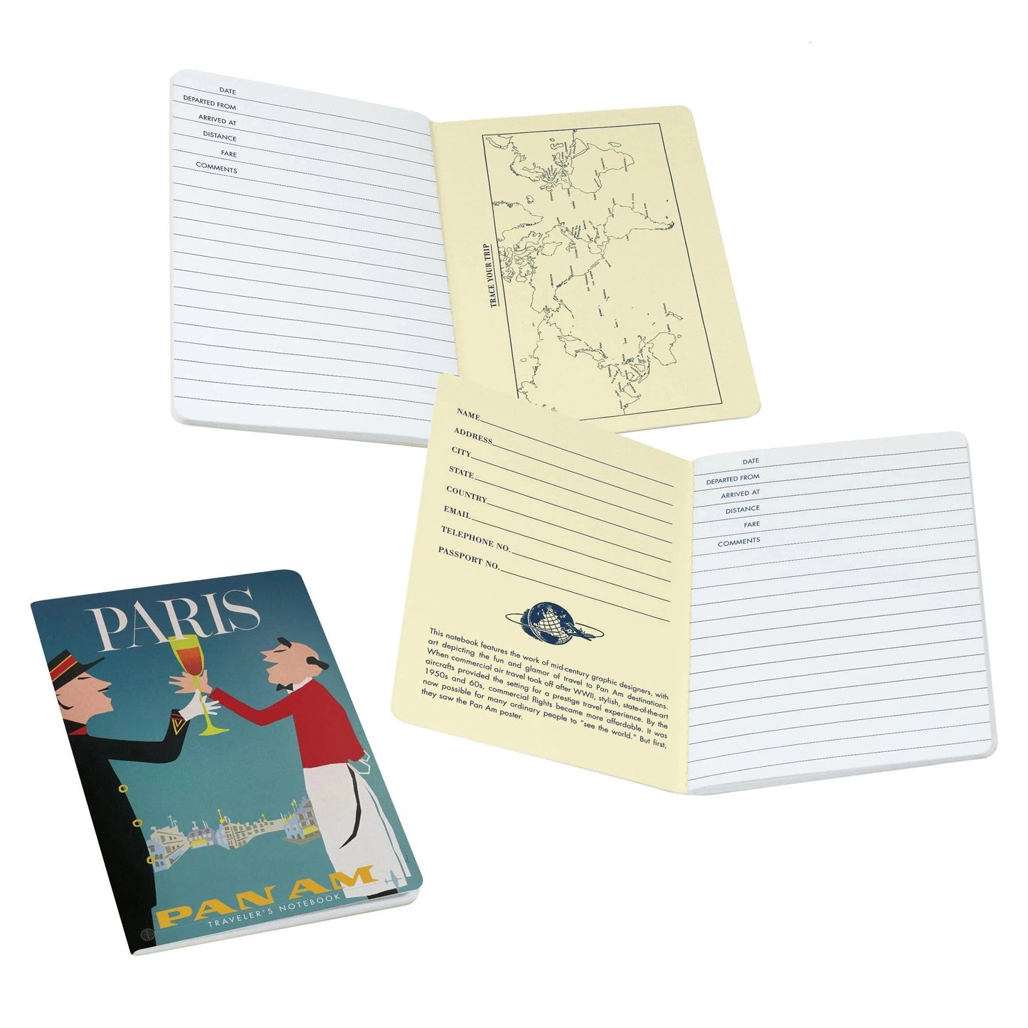 Pan Am Paris Notebook