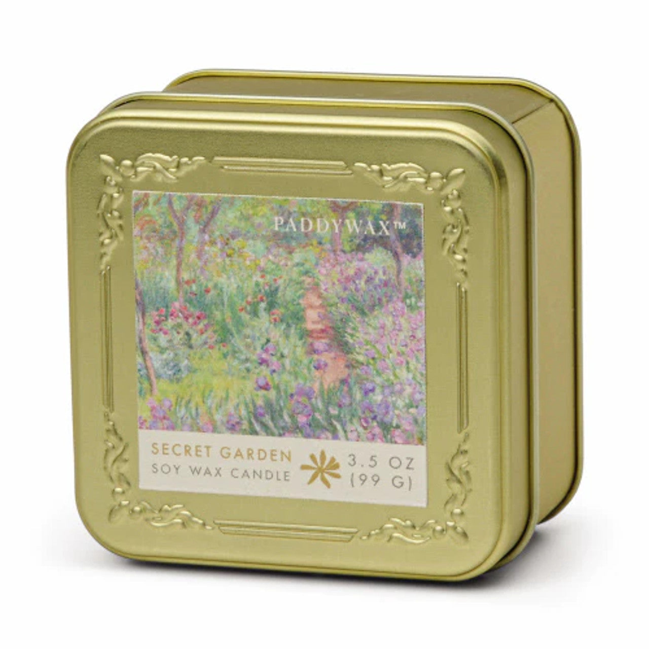 MONET "GARDEN OF GIVERNY" SECRET GARDEN CANDLE 3.5OZ