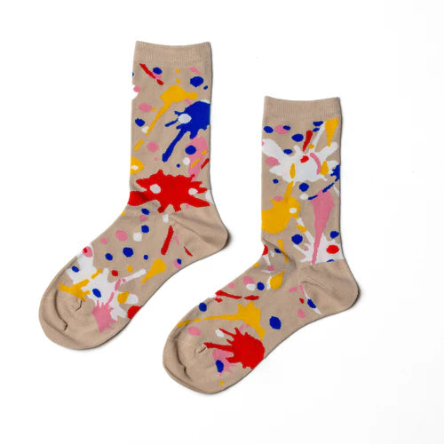 Small Crew Socks - Paint Splatter