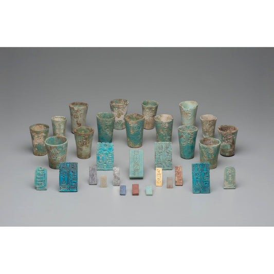 Postcard Nubia Inscribed Beakers