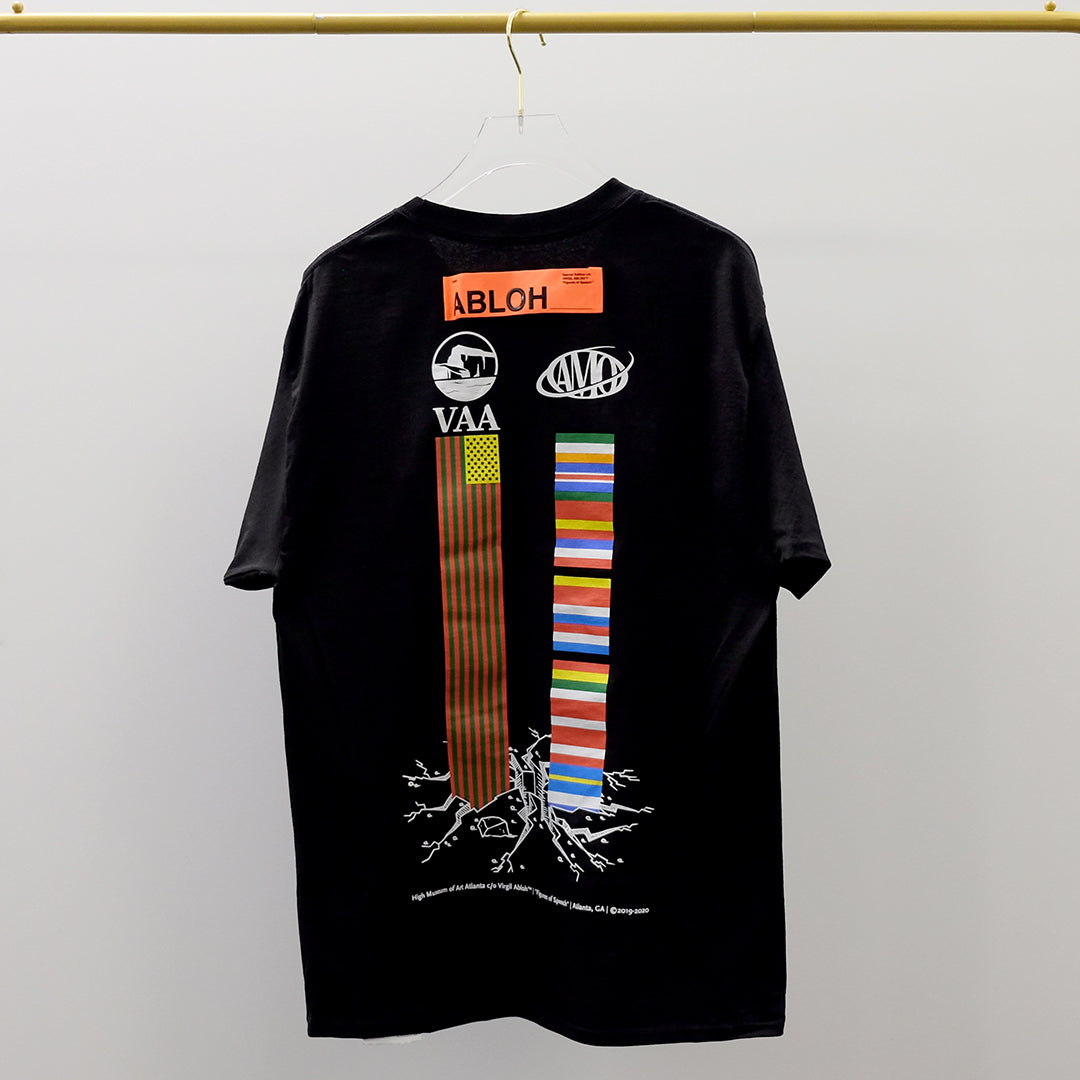 Virgil Abloh VAA x AMO Flags T-Shirt - Black