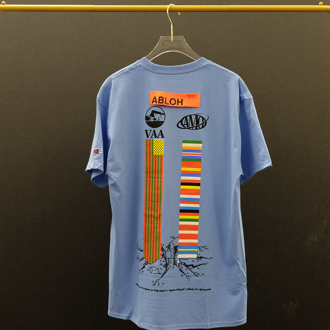 Virgil Abloh VAA x AMO Flags T-Shirt - Blue