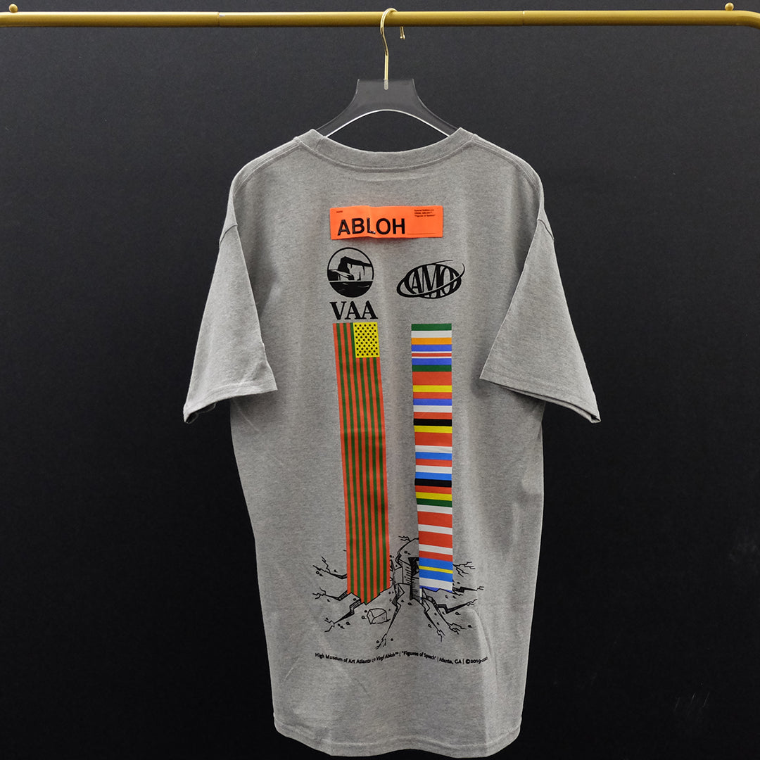 Virgil Abloh VAA x AMO Flags T-Shirt - Grey