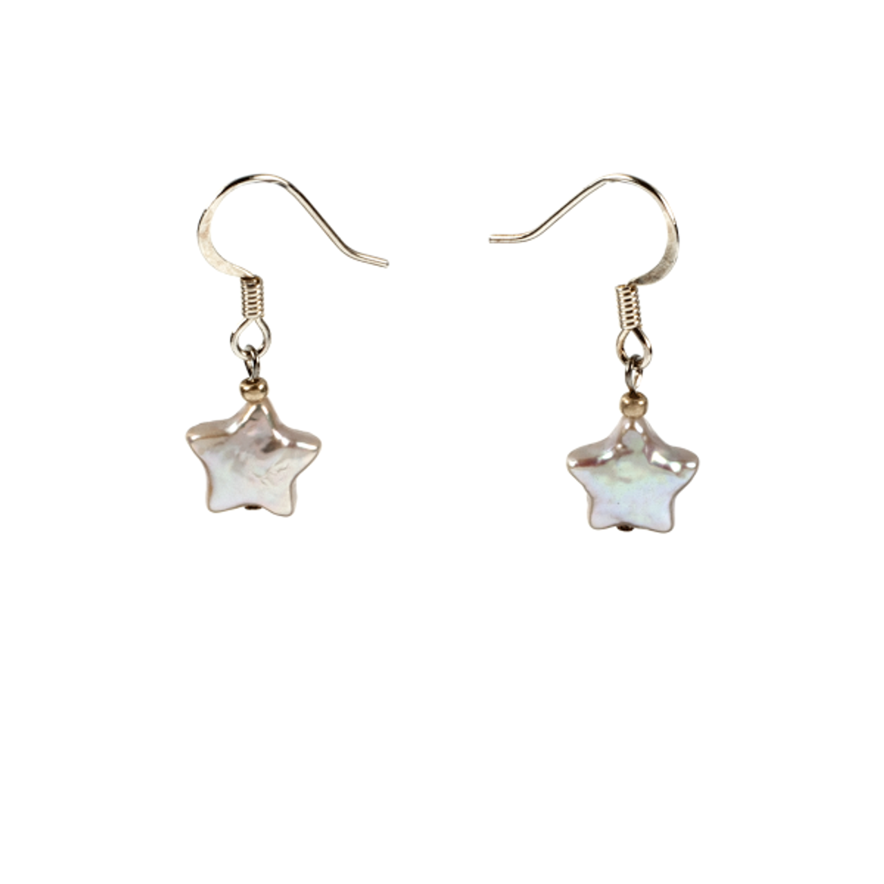 Cultured Pearl Star Earring