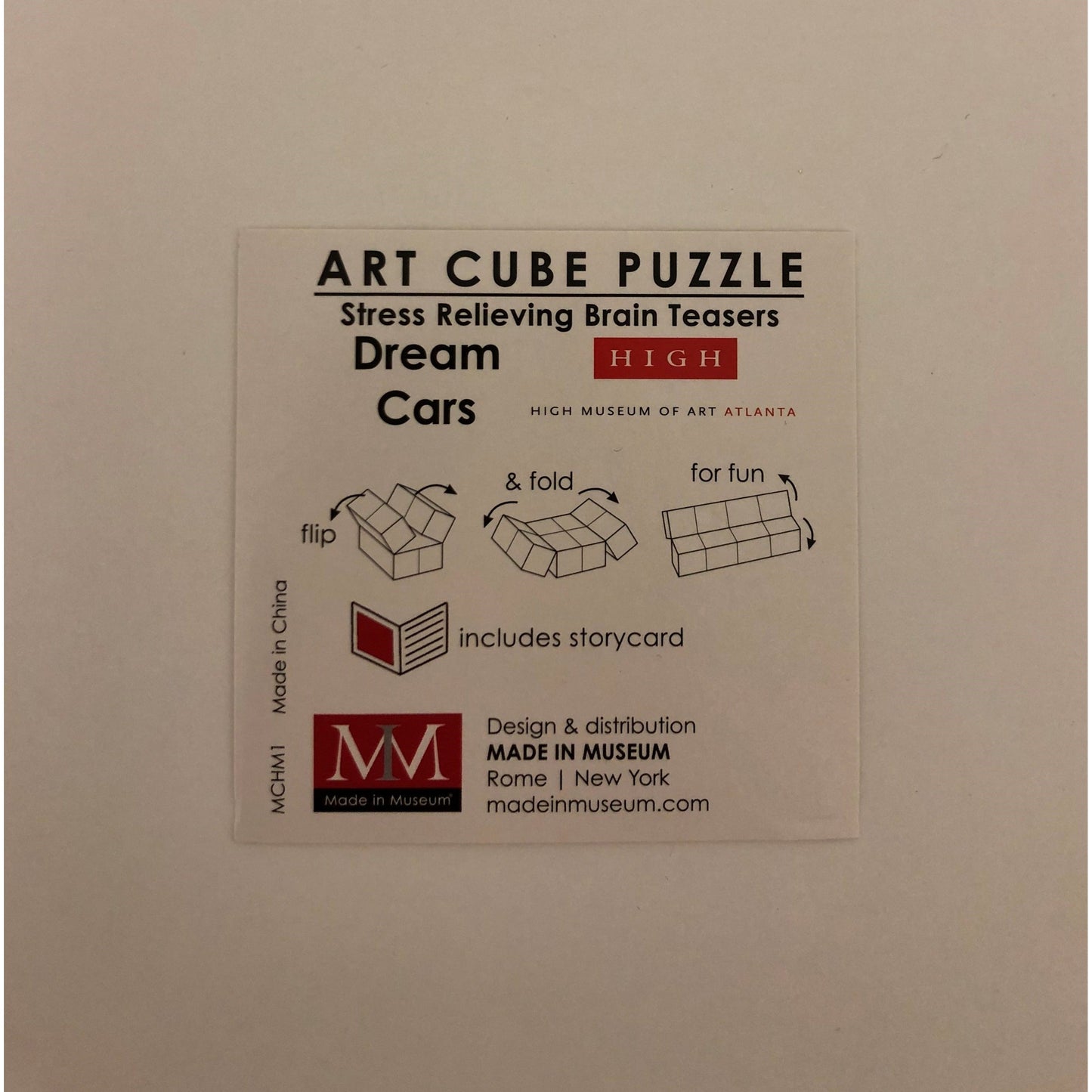 Dream Cars Art Cube
