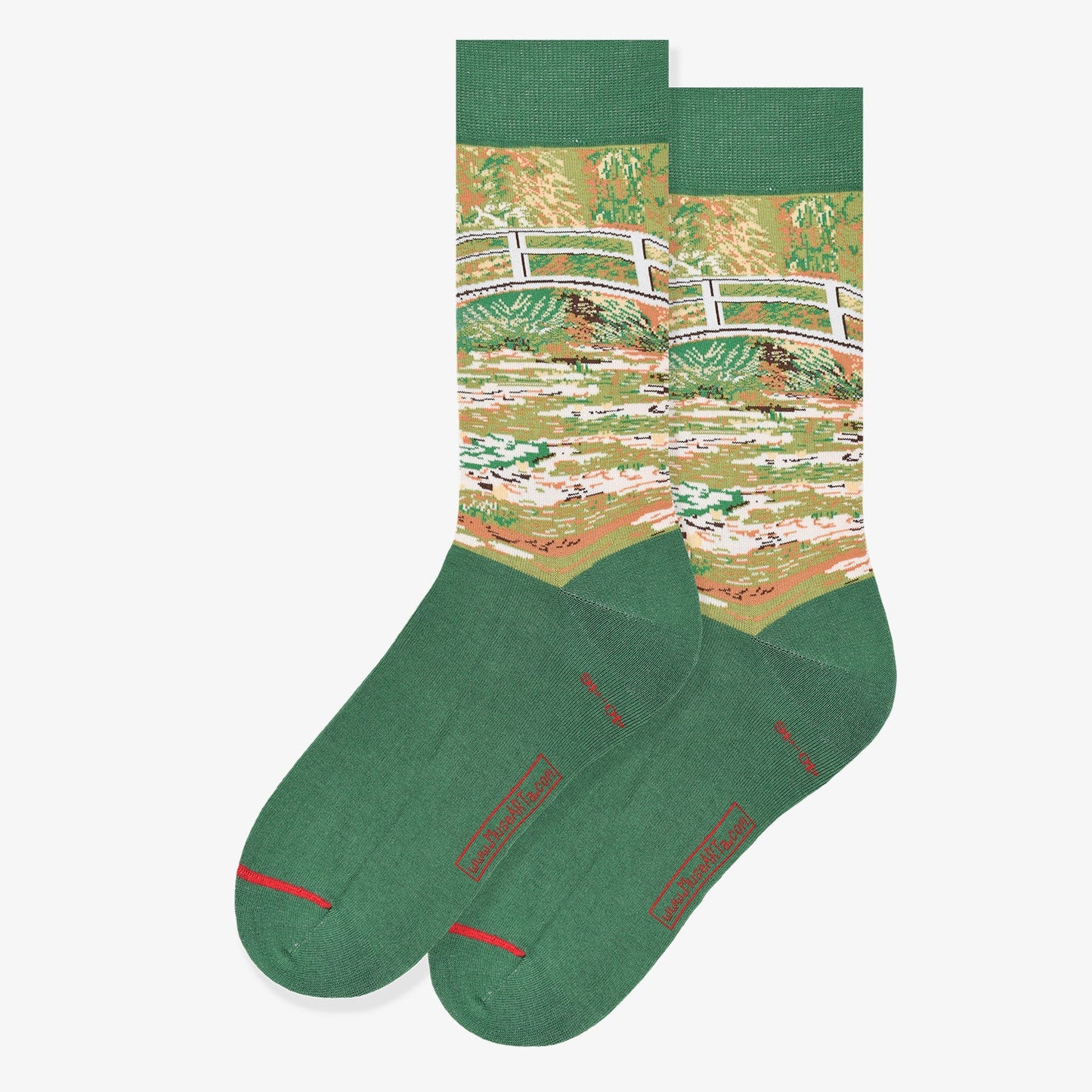 Claude Monet Bridge over a Pond of Water Lilies Socks