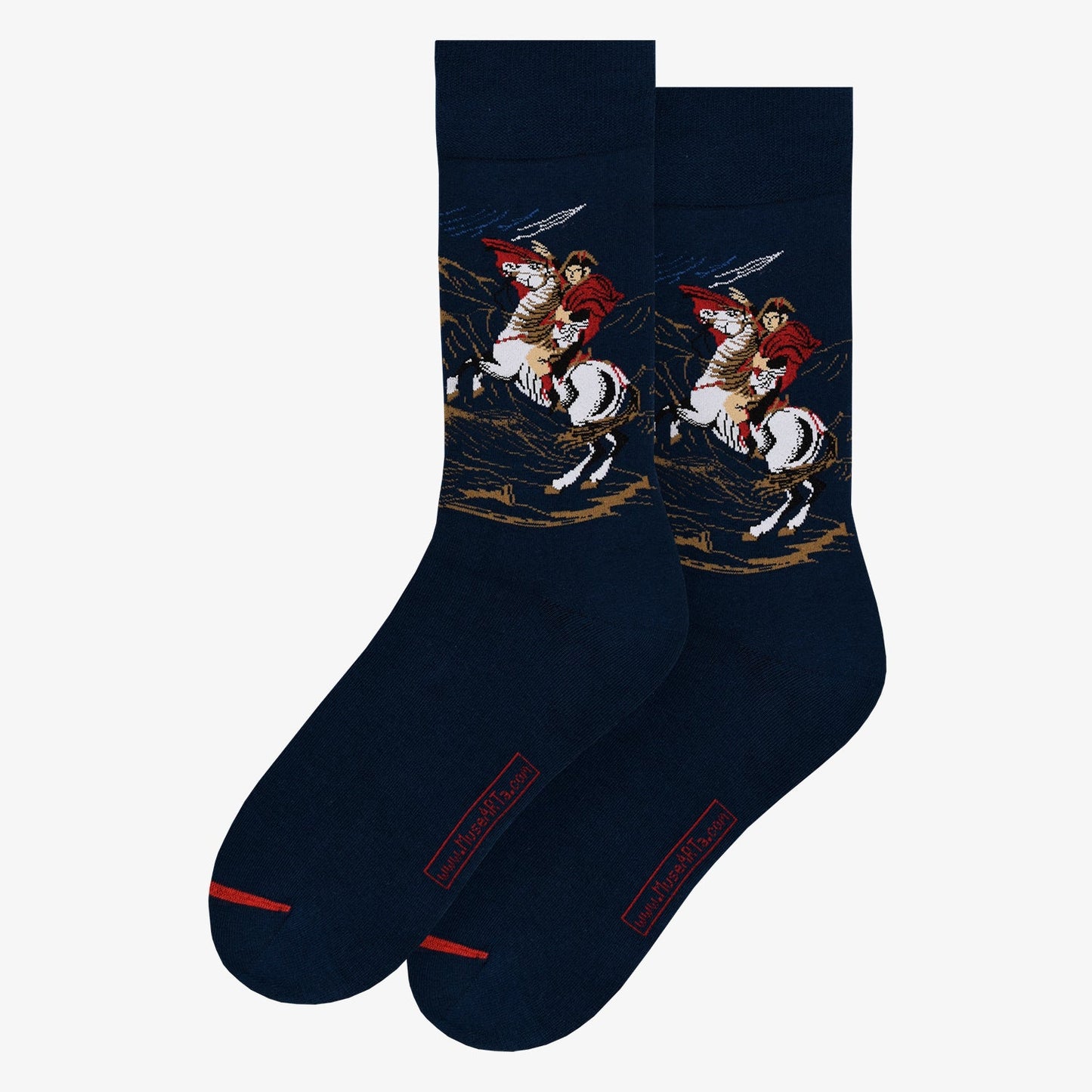 Jacques-Louis David Napoleon Crossing the Alps Large Socks