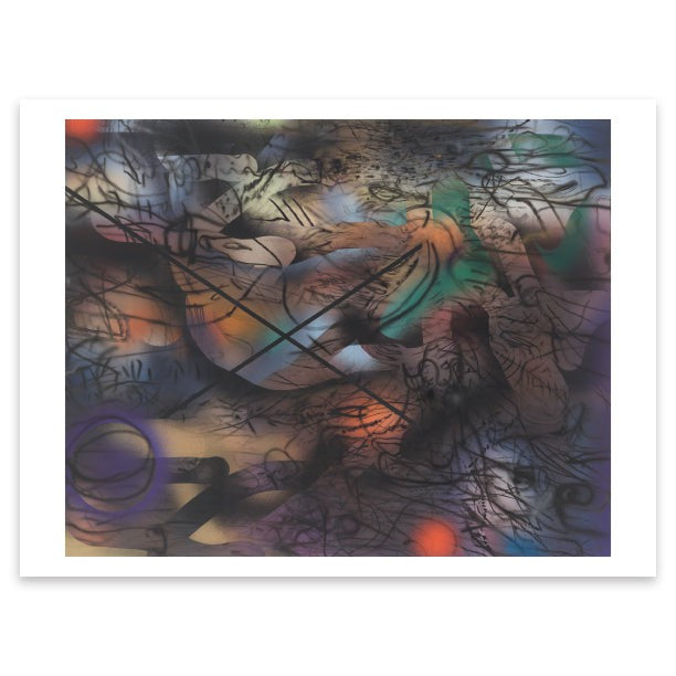 Julie Mehretu <i>Indigene/Origine (overture)</i> Postcard