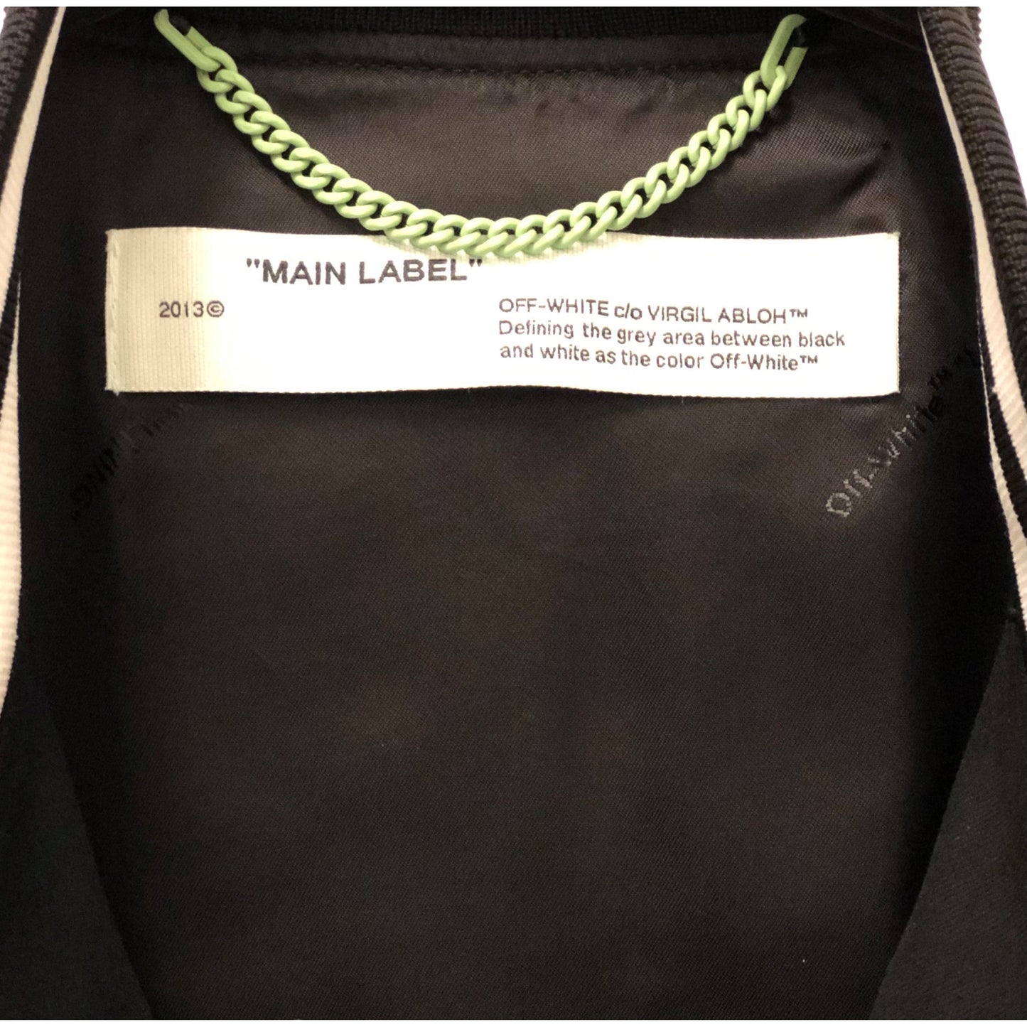 OFF WHITE Virgil Abloh Varsity Jacket