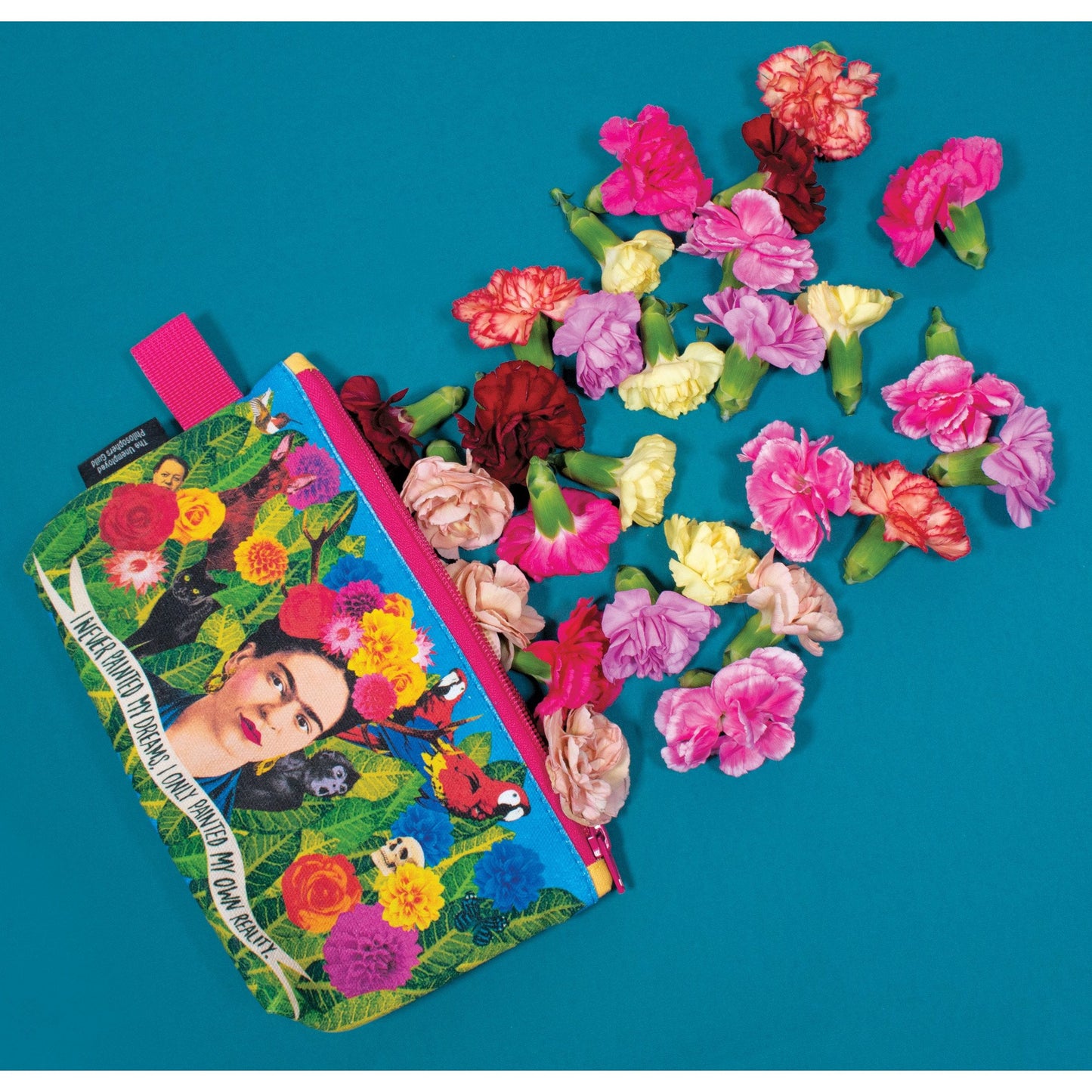 Frida Kahlo Gusseted Zipper Bag